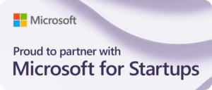 Proud to partner with Microsoft for Startups logo
